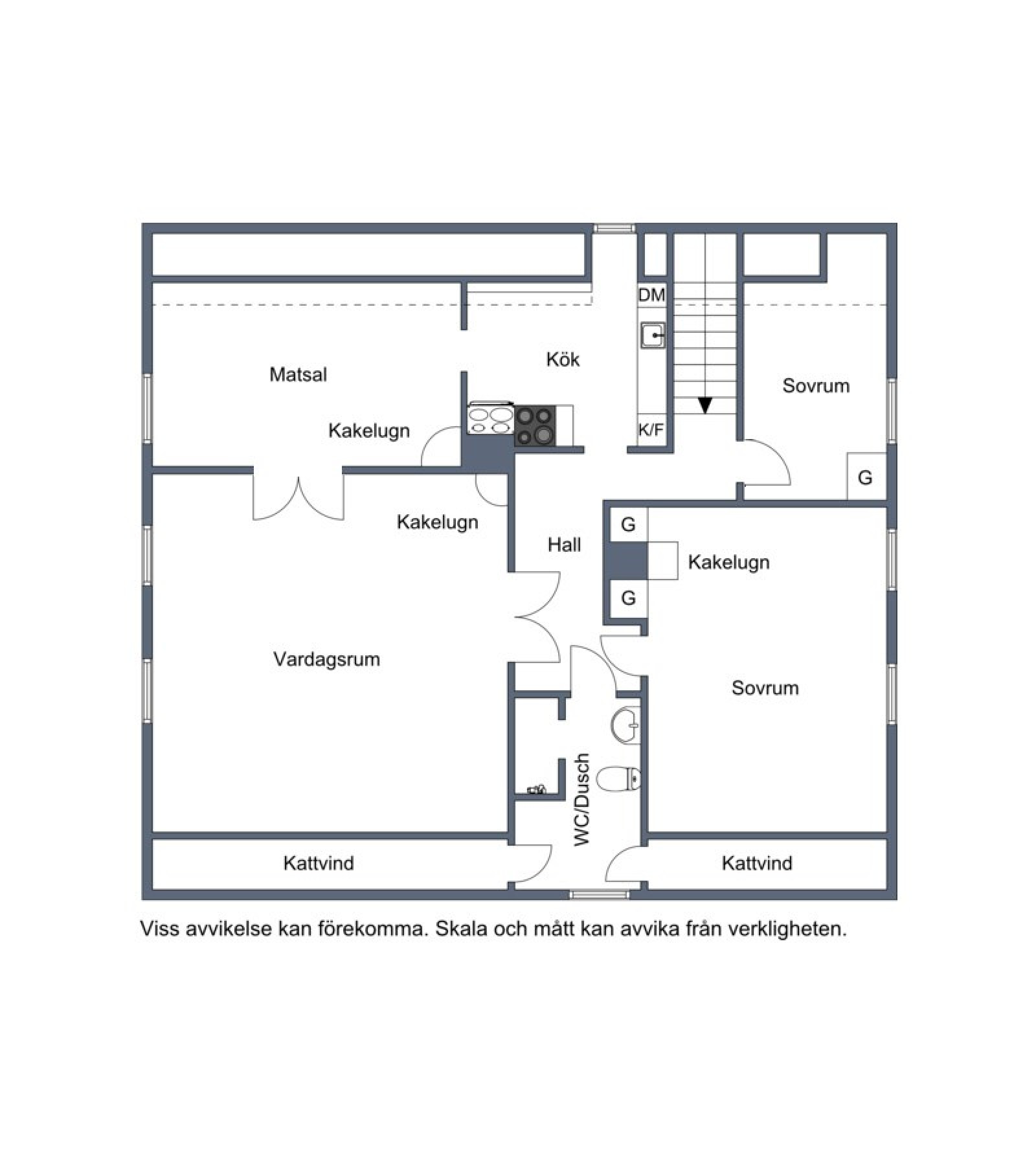 8 Övre plan Vårdklockegatan 6 och 8