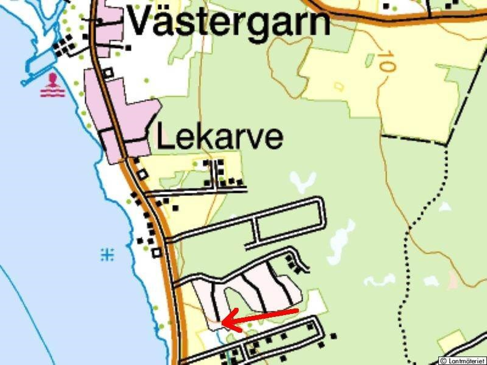 Lågupplöst Terrängkarta Sanda Havsstigen 12