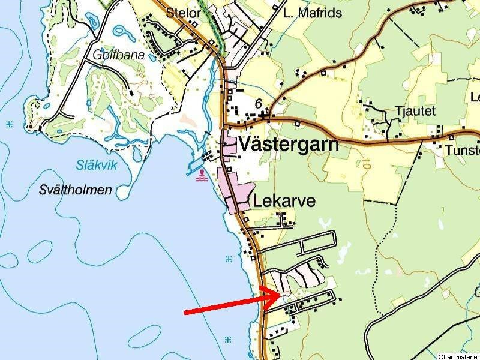 Lågupplöst Terrängkarta Sanda Havsstigen 12