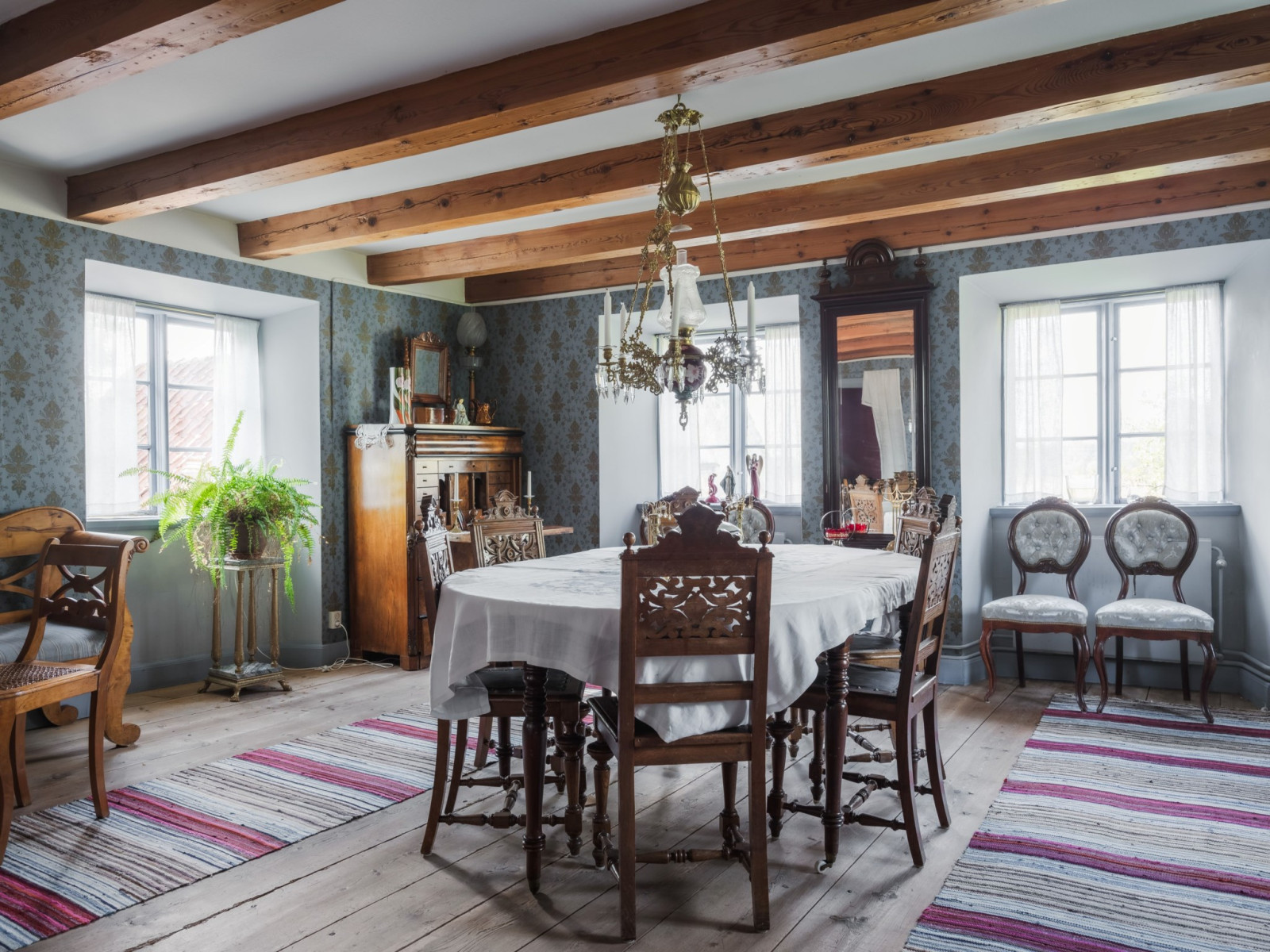 Övre plan, stora salen, mot norr Havdhem Stora Hajslunds 616