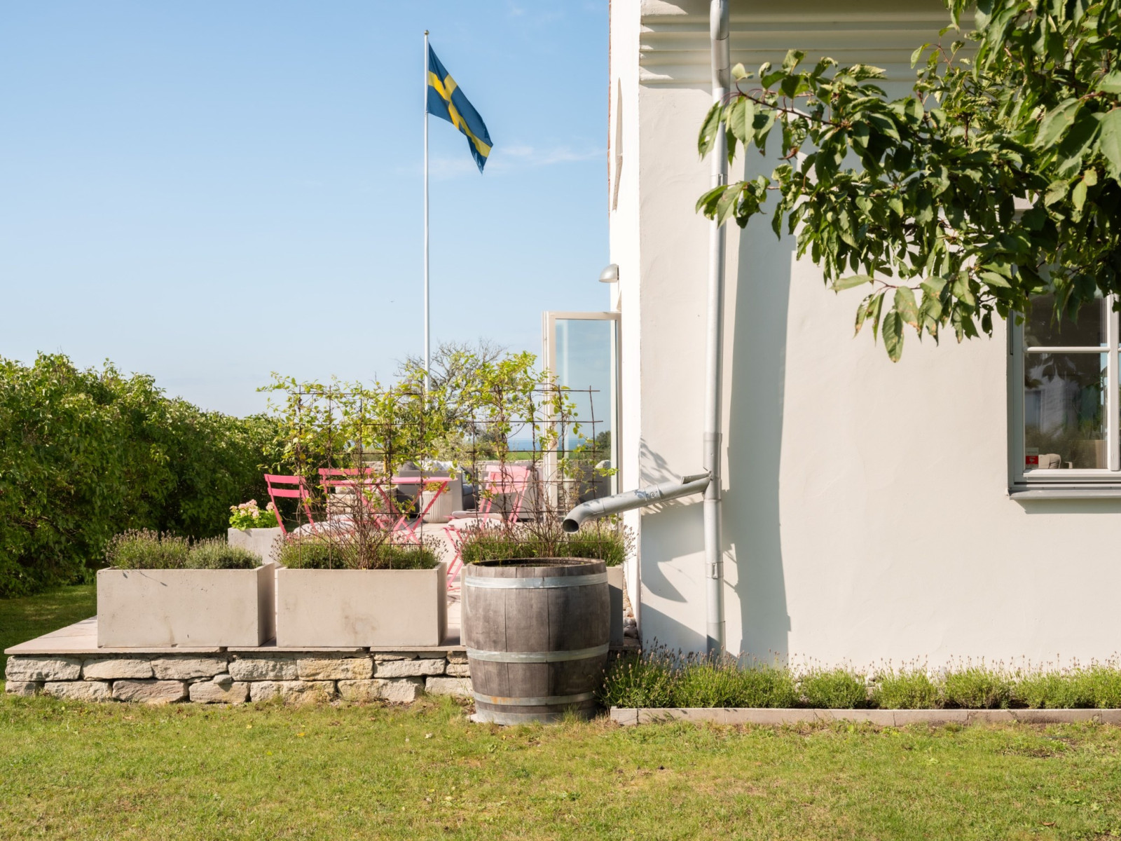 Söderterrass. Sanda Havsstigen 12