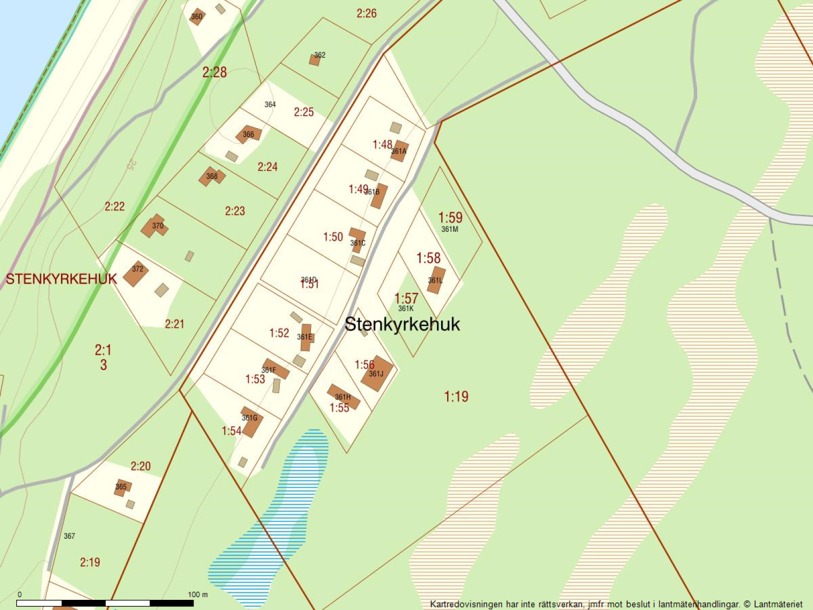 Fastighetskarta Stenkyrka Stenkyrkehuk 361K