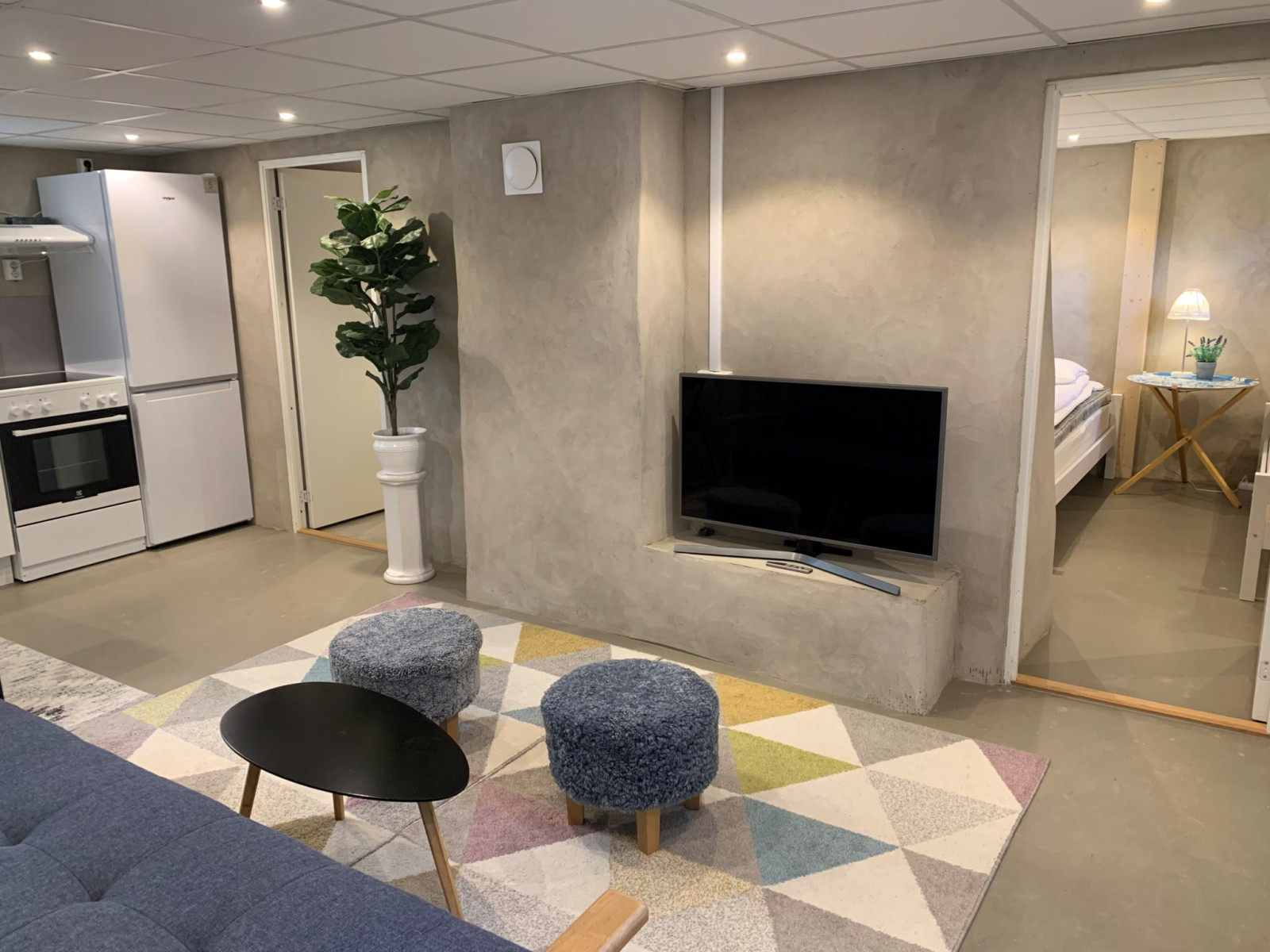 Isolerad betongplatta med vattenburen golvvärme Björkvägen 17