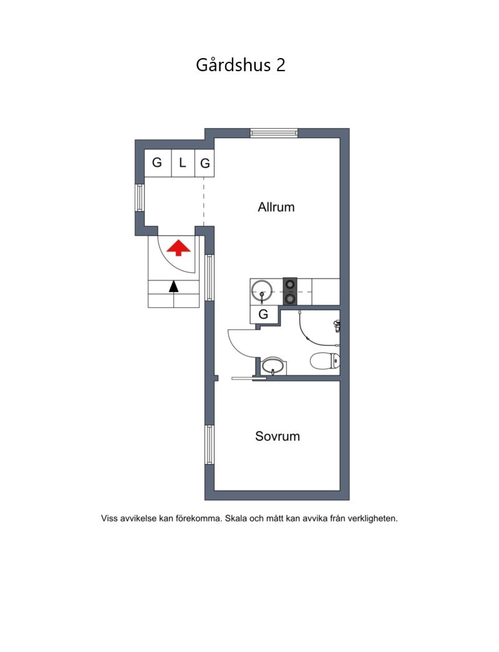 Gårdshus 2 Norra Kyrkogatan 24