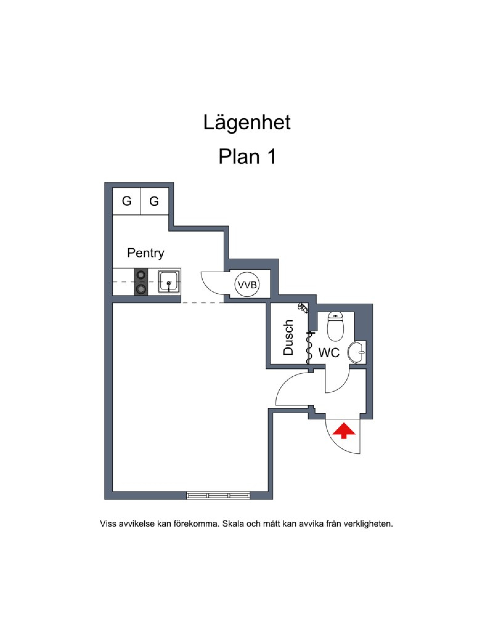 Plan 1 Norra Kyrkogatan 24